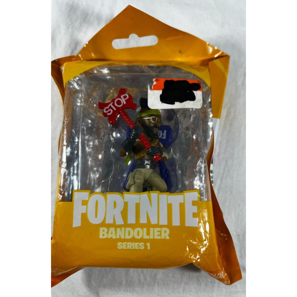 Epic Game Fortnite Bandolier Action Figure Series 1 No Shirt No Surrender NEW